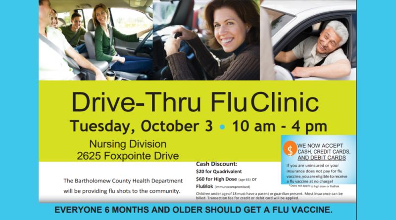 Drive-thru flu vaccinations available Tuesday
