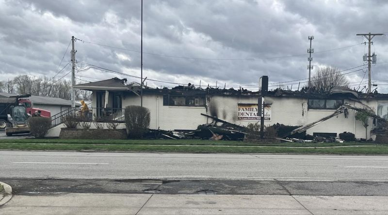 Downtown dental clinic fire sparked by burning blanket