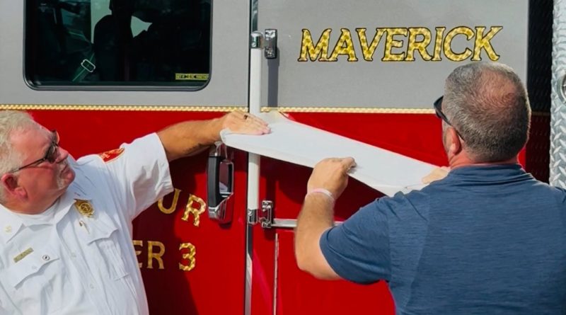 Seymour firefighters remember Maverick by naming truck